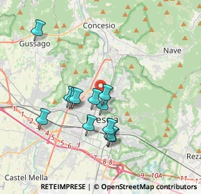 Mappa 25128 Brescia BS, Italia (3.135)