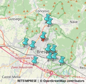 Mappa 25128 Brescia BS, Italia (3.16636)