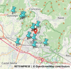 Mappa 25128 Brescia BS, Italia (3.00667)