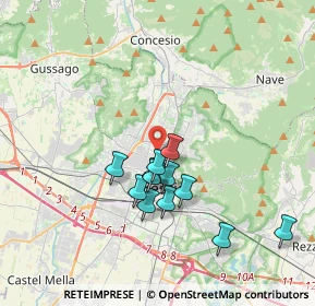 Mappa 25128 Brescia BS, Italia (3.13667)