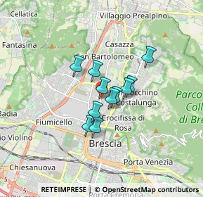 Mappa 25128 Brescia BS, Italia (1.01545)