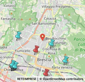 Mappa 25128 Brescia BS, Italia (3.30917)