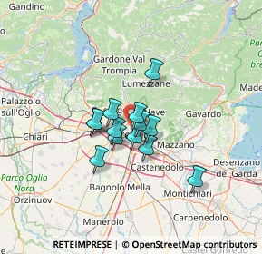 Mappa 25128 Brescia BS, Italia (8.30385)