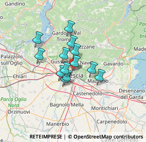 Mappa 25128 Brescia BS, Italia (8.86077)