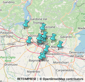 Mappa 25128 Brescia BS, Italia (8.69667)