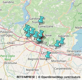 Mappa 25128 Brescia BS, Italia (8.78923)