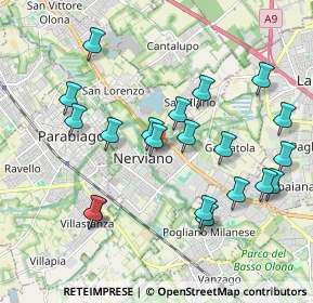 Mappa Piazza della Vittoria, 20014 Nerviano MI, Italia (2.0135)