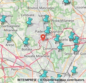 Mappa Via Cernaia, 20037 Paderno Dugnano MI, Italia (5.933)