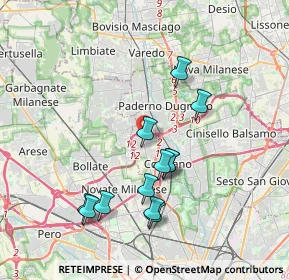 Mappa Via Cernaia, 20037 Paderno Dugnano MI, Italia (3.595)