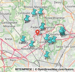Mappa Via Cernaia, 20037 Paderno Dugnano MI, Italia (3.52333)