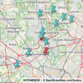 Mappa Via Cernaia, 20037 Paderno Dugnano MI, Italia (4.15455)