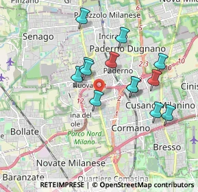Mappa Via Cernaia, 20037 Paderno Dugnano MI, Italia (1.62154)