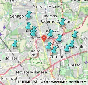 Mappa Via Cernaia, 20037 Paderno Dugnano MI, Italia (1.71538)
