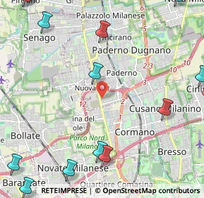 Mappa Via Cernaia, 20037 Paderno Dugnano MI, Italia (3.39429)