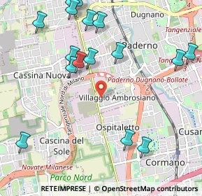 Mappa Via Cernaia, 20037 Paderno Dugnano MI, Italia (1.27813)