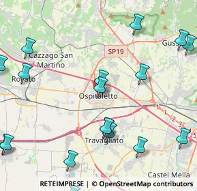 Mappa P.za Roma, 25035 Ospitaletto BS, Italia (6.0065)