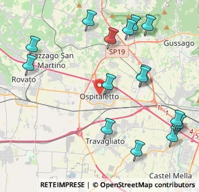 Mappa P.za Roma, 25035 Ospitaletto BS, Italia (4.83467)