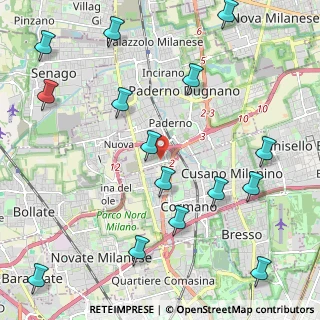Mappa Via Messico, 20037 Paderno Dugnano MI, Italia (2.73667)