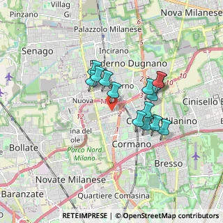 Mappa Via Messico, 20037 Paderno Dugnano MI, Italia (1.38286)