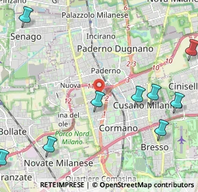 Mappa Via Messico, 20037 Paderno Dugnano MI, Italia (3.21091)