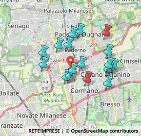 Mappa Via Messico, 20037 Paderno Dugnano MI, Italia (1.50588)