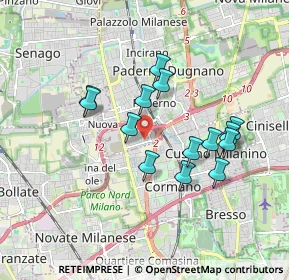 Mappa Via Messico, 20037 Paderno Dugnano MI, Italia (1.56857)