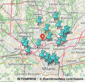 Mappa Via Messico, 20037 Paderno Dugnano MI, Italia (6.977)