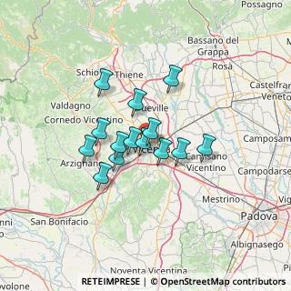 Mappa Viale Trento, 36100 Vicenza VI, Italia (9.51429)