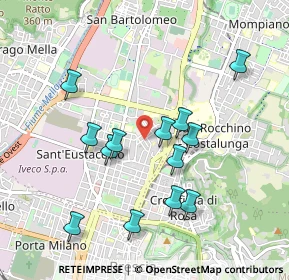Mappa Via Carlo Stuparich, 25128 Brescia BS, Italia (0.91231)