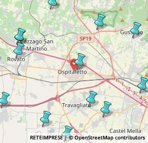 Mappa 25035 Ospitaletto BS, Italia (6.38933)