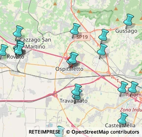 Mappa 25035 Ospitaletto BS, Italia (5.4225)