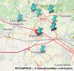 Mappa 25035 Ospitaletto BS, Italia (3.64786)