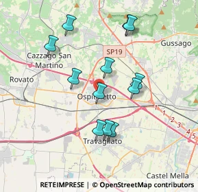 Mappa 25035 Ospitaletto BS, Italia (3.41167)