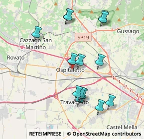 Mappa 25035 Ospitaletto BS, Italia (3.98929)