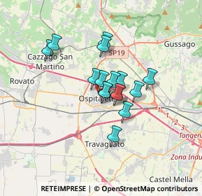 Mappa 25035 Ospitaletto BS, Italia (2.22625)