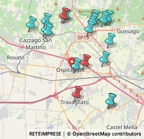Mappa 25035 Ospitaletto BS, Italia (4.43667)