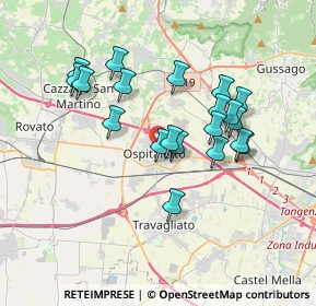 Mappa 25035 Ospitaletto BS, Italia (3.1675)