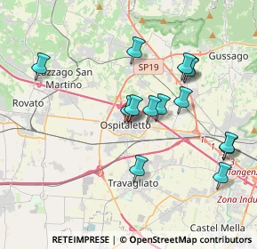 Mappa 25035 Ospitaletto BS, Italia (3.62714)