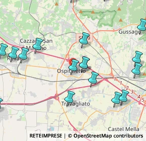 Mappa 25035 Ospitaletto BS, Italia (5.5745)