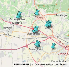 Mappa 25035 Ospitaletto BS, Italia (3.21545)
