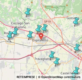 Mappa 25035 Ospitaletto BS, Italia (5.345)