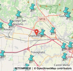 Mappa 25035 Ospitaletto BS, Italia (7.1435)