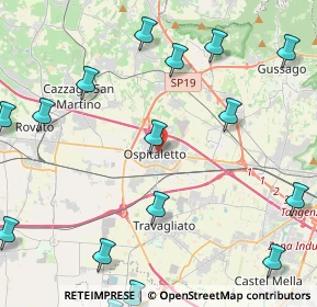 Mappa 25035 Ospitaletto BS, Italia (6.5185)