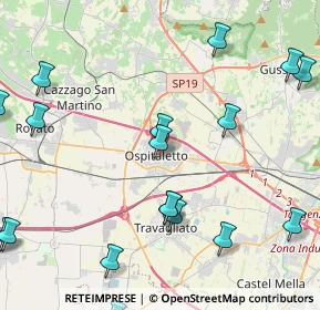 Mappa 25035 Ospitaletto BS, Italia (6.001)