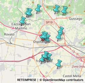 Mappa 25035 Ospitaletto BS, Italia (3.68625)
