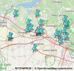 Mappa 25035 Ospitaletto BS, Italia (7.8265)