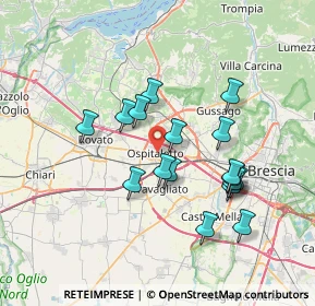 Mappa 25035 Ospitaletto BS, Italia (6.45353)