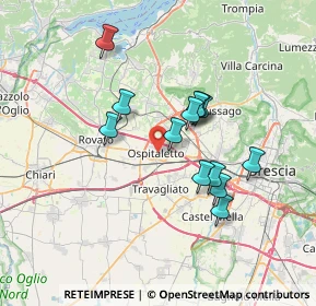 Mappa 25035 Ospitaletto BS, Italia (5.90154)