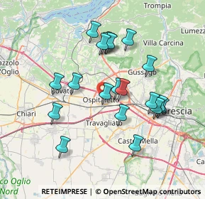 Mappa 25035 Ospitaletto BS, Italia (6.7565)