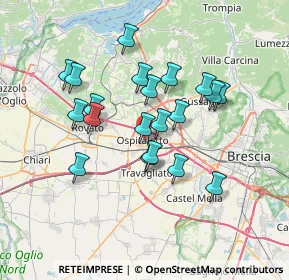 Mappa 25035 Ospitaletto BS, Italia (6.098)
